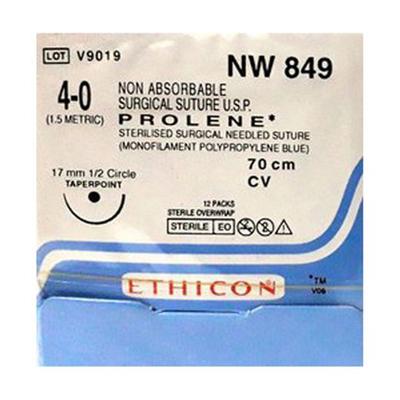 Johnson & Johnson Ethicon Prolene Non Absorbable Surgical Suture (4-0) (70 cm) (NW849) 1's - Sutures