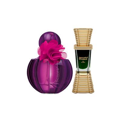 Ajmal Senora EDP Floral Spicy Perfume And Jannatul Firdaus Concentrated Perfume Oil Oriental 85 ml - Perfumes (Edt/Edp)