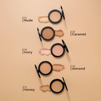 Pilgrim Nude-10 Matte Finish Compact Powder SPF 25 Absorbs Oil, Conceals & Gives Radiant Skin 7 gm - Compact Powder