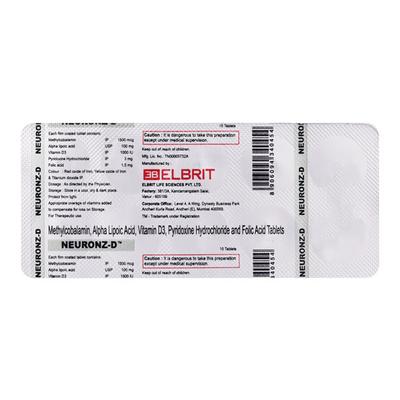 Neuronz D Tablet 10'S - Supplements-Vam