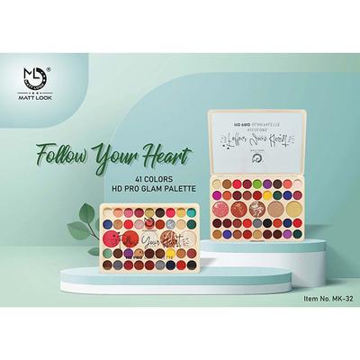 Matt Look 41 Colours HD Pro Glam Palette, Multicolor - 2 41.6 gm - Face Palettes