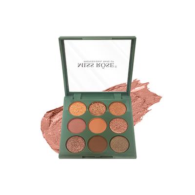 Miss Rose 9 Color Matte & Glitter Mini Eyeshadow Palette 7001 - 122N 02 7.5 gm - Face Palettes