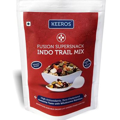 Keeros Fusion Supersnack Indo Trail Mix 200 gm - Nutritional Bars