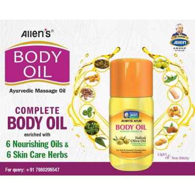 Allen Body Oil 450 ml (Pack of 2) - Personal Care (Ayush)