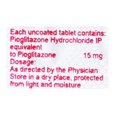 Piomed 15mg Tablet 10'S - Diabetes-Ant