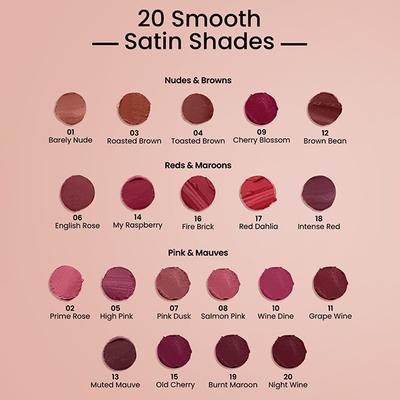 Swiss Beauty Satin Comfort Lipstick-Toasted Brown 3 gm - Lipsticks