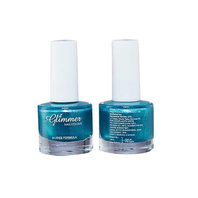 Glimmer Nail Enamel Ocean Blue 8 ml - Nail Polish