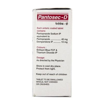 Pantosec D Tablet 10'S - Ulcer/Reflux/Flatulence-Aaa
