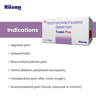 TRADOL PLUS Tablet 10's - Pain relief-Ano