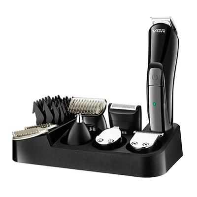 VGR V012 Professional Cord and Cordless Grooming Kit Trimmer 120 min Runtime 5 Length Setting Black 1s 1's - Hair Removal Accessories