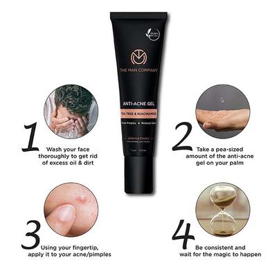 The Man Company Anti-Acne Gel Tea Tree & Niacinamide 15 gm - Face Gels