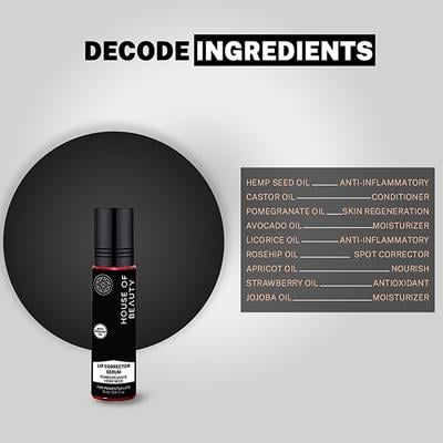 House Of Beauty Lip Color Corrector Serum For Pigmented & Discolored Smoker Lips 10ml - Lip Balms