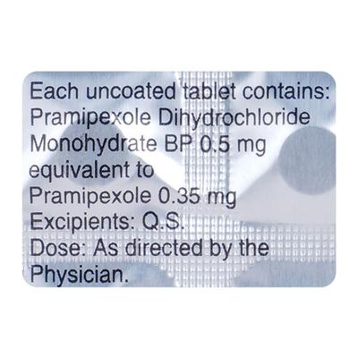 Pramirol 0.5mg Tablet 10'S - Parkinsonism-Apd