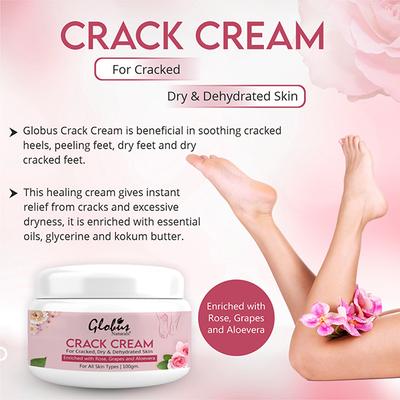 Globus Naturals Crack Cream 300 gm - Foot Creams & Lotions