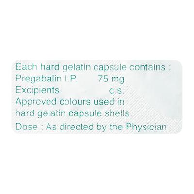 Pregalin 75mg Capsule 15'S - Neuropathic Pain-Dru
