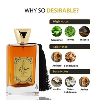 RIHANAH Oud Eau De Parfum for Men 100 ml - Men Perfumes (Edt/Edp)