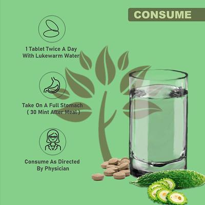 Naturrel Karela Extract Metabolic Care Tablet 50's + Free 10's - Digestive Care