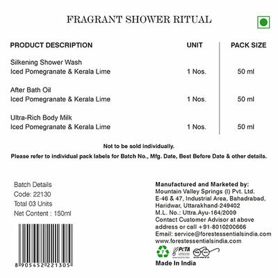 Forest Essentials Roopa Fragrant Shower Ritual 150 ml - Bath Kits & Sets