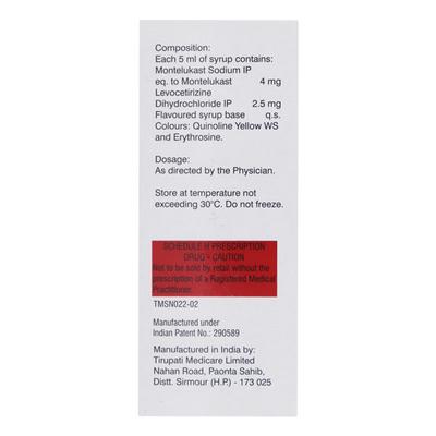 Montek LC Kid Syrup 60ml - Allergies-Ant