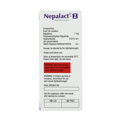 NEPALACT Z BKC Free Eye Drops 5ml - Eye conditions-Oph
