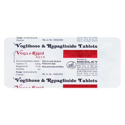 VOGLI RAPID 0.2/1 Tablet 10's - Diabetes-Ant