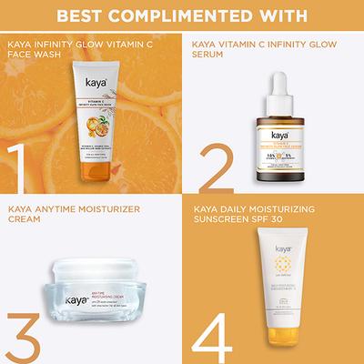 Kaya Vitamin C Face Wash - For Clear & Clean, Glowing, Youthful, Radiant & Hydrated Skin, All Skin Type 100 ml - Face Wash & Cleansers