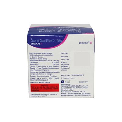 Shelcal K Tablet 15'S - Osteoporosis-Age