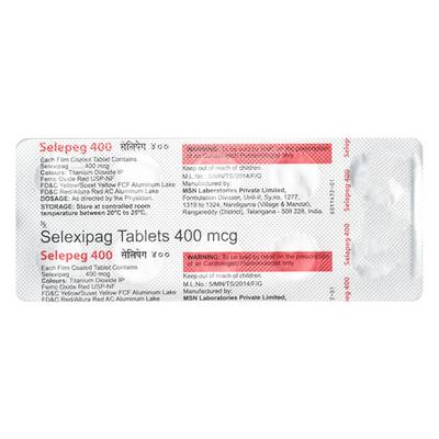SELEPEG 400 Tablet 10's - Hypertension-Pvc