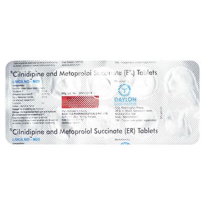 LIVCILNO M 25 Tablet 10's - Hypertension-Bet