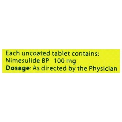 Nimulid Tablet 15'S - Pain relief-Nsa