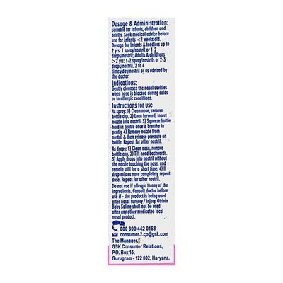OTRIVIN BABY SALINE Nasal Spray 10ml - Nasal Congestion-Nas