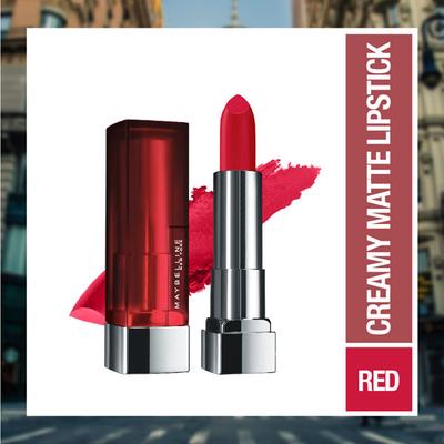 Maybelline New York Color Sensational Creamy Matte Lipstick, 647 Dare to be Red 3.9 gm - Lipsticks