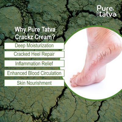 Pure Tatva Crackz Cream 50 g - Foot Creams & Lotions