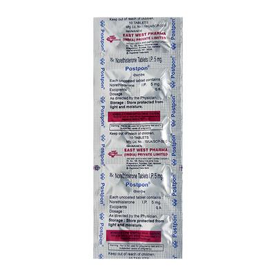 Postpon Tablet 10'S - Hormonal Therapy-Oes