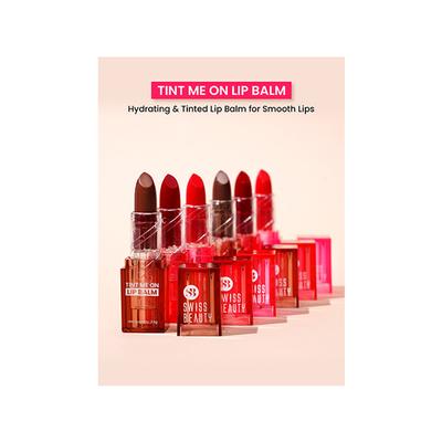 Swiss Beauty Tint Me On Lip Balm, Shade - Mauve Muffin 3.5 gm - Lip Balms