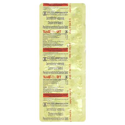 TUSQ DX DT Dispersible Tablet 10's - Cough And Cold-Cou