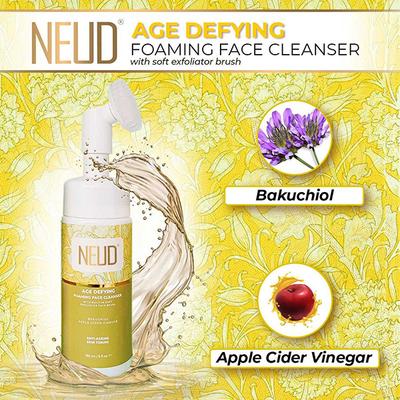 NEUD Age Defying Foaming Face Cleanser With Apple Cider Vinegar and Bakuchiol 150 ml - Skin-Treatment
