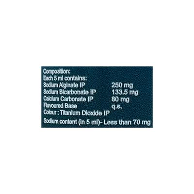 PANTAKIND RAFT SUGAR FREE PEPPERMINT FLAVOUR Suspension 100ml - Ulcer/Reflux/Flatulence-Aaa