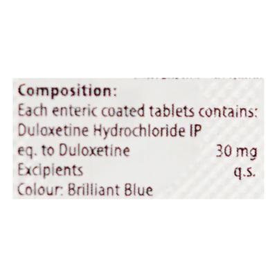 DUTEXOL 30 Tablet 10's - Depression-Ant