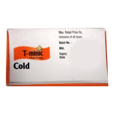 T Minic Orange Flavour Oral Drops 15ml - Cough And Cold-Cou