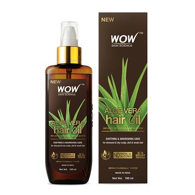 WOW Skin Science Aloe Vera Hair Oil 150 ml - Hair Oils