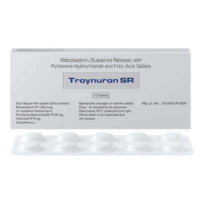 Troynuron SR Tablet 10'S - Neuropathic Pain-Dru