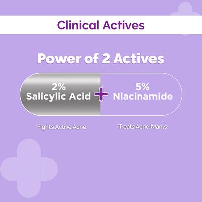 The Derma Co. Sali-Cinamide Anti-Acne Face Serum with 2% Salicylic Acid & 5% Niacinamide for Acne & Acne Marks 30 ml - Face Serum