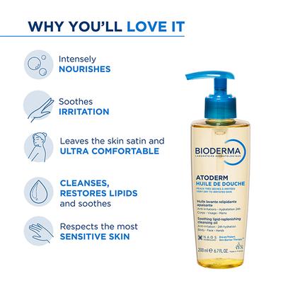 Bioderma Atoderm Huile de douche Cleansing Oil 200 ml - Essential Oils