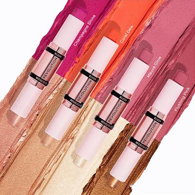 Makeup Revolution Blush & Highlight Stick Flushing Pink 8.6 gm - Blushes