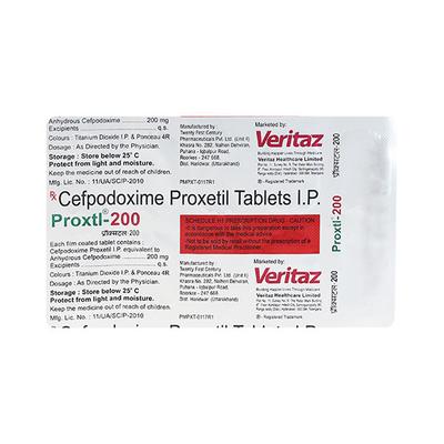 Proxtl 200mg Tablet 10'S - Bacterial Infections-Cep