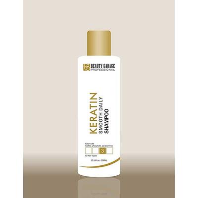 Beauty Garage Professional Keratin Smooth Daily Shampoo 300 ml + Keratin Smooth Daily Conditioner 300 ml - Dry Shampoos & Conditioners