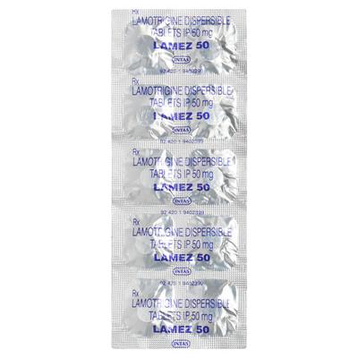 Lamez 50mg Tablet 10'S - Epilepsy/Convulsion-Ant