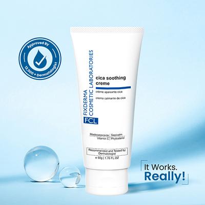 Fixderma FCL Cica Soothing Cream For Soothing and Calming Effects for Sensitive Skin (50 g) - Face Moisturizers