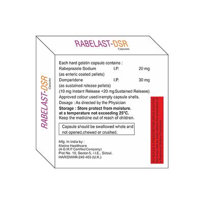 RABELAST DSR Capsule 10's - Ulcer/Reflux/Flatulence-Aaa